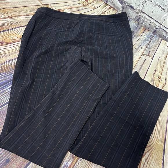 Size 4 Amanda & Chelsea Blue Plaid Fall Dress Pants - Picture 5 of 5